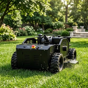 Livraison Gratuite Tondeuse Robot Diesel Industrielle Rechargeable à Largeur de Coupe Géante de 1000 mm, Télécommandée, avec Double Arrêt d'Urgence et Tondeuse à Fléaux - Product Image 3