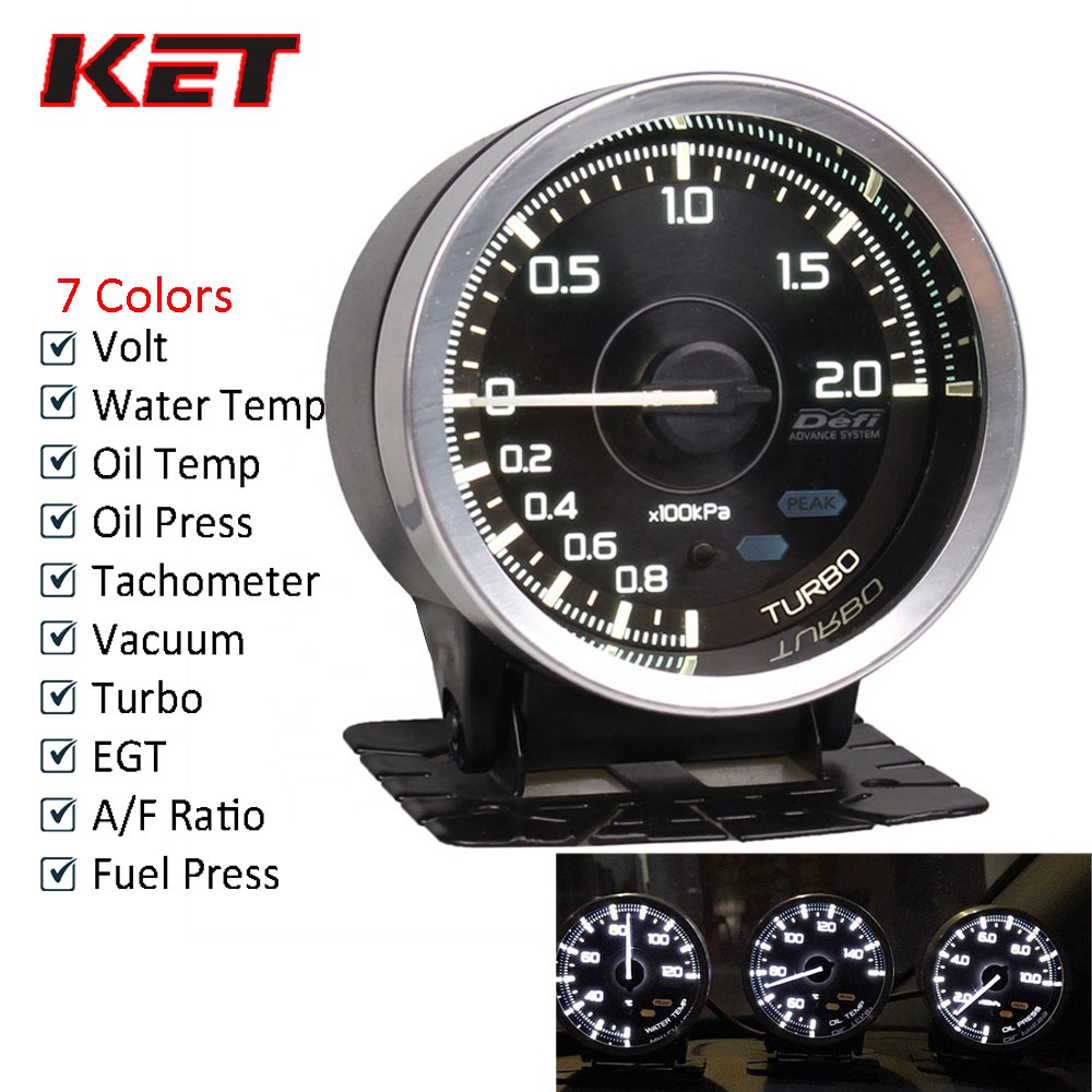 Boost Gauges Parts & Accessories Gauges RaceTech 60mm Smoked EGT Volt