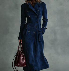 <span class=keywords><strong>Cappotto</strong></span> Corto Vintage Occidentale in Finta Pelle Scamosciata di Alta Qualità, Casual ed Elegante, con Colletto Rovesciato e Fodera in Cotone per <span class=keywords><strong>Donna</strong></span> - Product Image 6