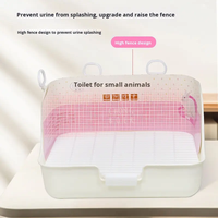 Bac à litière Portable Double couche pour lapin respectueux de l'environnement dégradable étanche voyage jetable nouvel état plastique