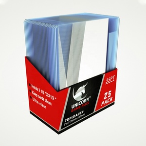 1000counts Top Loader Plastic Card Holder for Baseball Football Basketball Sports Cards, 35PT Toploader 3x4