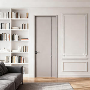 Porte en bois massif moderne de <span class=keywords><strong>l</strong></span>'usine du fabricant, peinture <span class=keywords><strong>écologique</strong></span> sans insecticide, résistante à <span class=keywords><strong>l</strong></span>'humidité, anti-insectes pour les chambres à coucher, les hôtels, les hôpitaux - Product Image 1