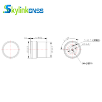 Antenne hélicoïdale passive externe à bande complète SKYLINKGNSS, structure multi-bras, positionnement haute précision, modèle TTDH-HE320P