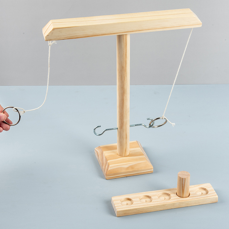 Ring toss drinking game wooden version