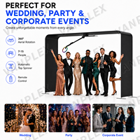 Machine de photomaton portable à 360 degrés pour smartphone, iPad, appareil photo reflex numérique, photomaton vidéo en ralenti pour réception de mariage