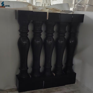 Balaustrada de mármol de piedra Natural, barandillas decorativas de alta gama para <span class=keywords><strong>casa</strong></span>, balcón, mármol negro - Product Image 6