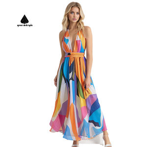 <span class=keywords><strong>Vestido</strong></span> de Alta Costura verano playa transpirable <span class=keywords><strong>largo</strong></span> señora Color bloque gasa <span class=keywords><strong>vestido</strong></span> Casual Maxi Floral señora <span class=keywords><strong>vestido</strong></span> elegante - Product Image 2