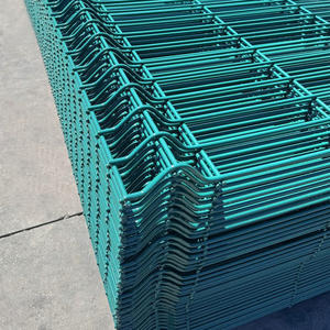 Panneau de clôture en treillis soudé incurvé 3D, revêtement PVC, acier galvanisé, clôture de sécurité <span class=keywords><strong>pour</strong></span> jardin - Product Image 1