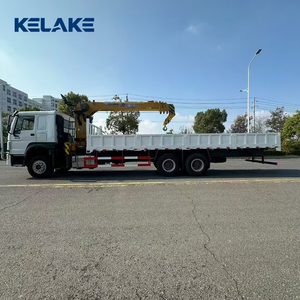 Camion grue Howo 6x4 à prix d'usine avec flèche télescopique hydraulique de 12T 360° °   Grue de levage montée sur camion de transport pour la logistique - Product Image 4