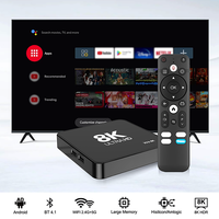 Android Smart TV Box Bersertifikat Q5 Plus ATV 4K Quad Core 4GB 32GB 2024 WiFi