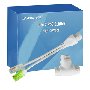POE Splitter adattatore Ethernet 1 cavo di rete 2 fotocamera POE Splitter 1 a 2 connettore combinatore - Product Image 2
