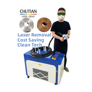 1000w 2000w 3000w Fiber Laser Rust Removal Cleaner on Metal