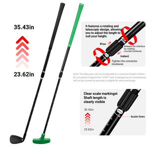 Konday Mini <strong>Kids</strong> Two-Way <strong>Golf</strong> Putter Adjustable Portable <strong>Golf</strong> <strong>Club</strong> Set with Rubber Grip for Right or <strong>Left</strong> <strong>Handed</strong> Golfers - Product Image 2