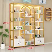 Meilleure Vente : Présentoir Lumineux Multi-Niveaux pour Salon de Beauté – Vitrine pour Produits de Soin et Étagère de Rangement Cosmétique