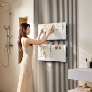 Sèche-serviettes électrique en graphène à chauffage rapide, mural, économe en énergie, pour salle de bain - Product Image 5