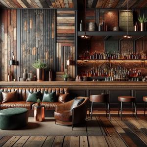 Vintage Bar Interiors Display Muebles Decoración Custom Pub Club Contador Restaurante Área Diseño - Product Image 2