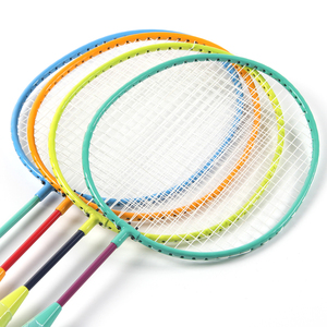Raquettes de <span class=keywords><strong>badminton</strong></span> professionnelles en acier allié multicolore jouet de sport pour enfants couverture en aluminium PU souple jeu axé sur l'infraction - Product Image 4