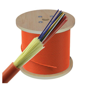 Produsen Warna Oranye Benang Aramid Kekuatan Tarik 8 10 12 Inti Mode Tunggal Multi Mode Kabel Serat Optik Dalam Ruangan Gjfjv - Product Image 4