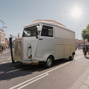 Camion de restauration mobile entièrement personnalisable de style Citroën en acier inoxydable, utilisé pour le café, la restauration rapide, les repas, remorquable - Product Image 2