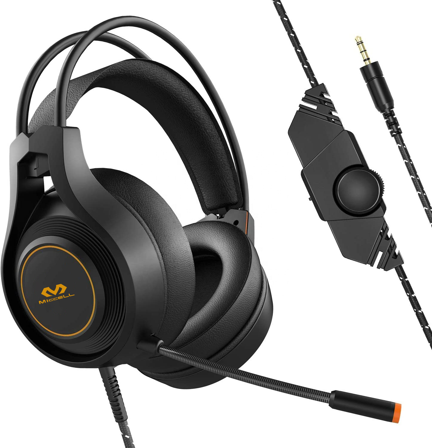 Gaming headset wired RGB LED light headphone gaming headset with mic usb 3.5mm gaming headphones wired for pc mobile phone