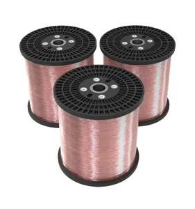 Ligne CCA CCAM 5%-10%-35% Fabricant de fil de cuivre 0.1-1.2MM Câble nu en aluminium et magnésium plaqué de cuivre Cca Ccam Bobine Aimant Wire