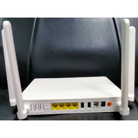 Modem Gpon Epon Modem 4GE + TEL + 2USB jaringan serat optik Dual Band 2.4G 5G Wifi5 Ont Onu Router