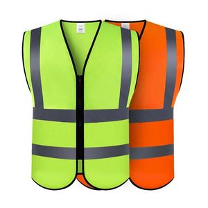 CITICITY Zipper Closure Reflector Vest 100gsm High Visibility Construction Workwear Jacket Mesh Reflective Safety Vest with logo - Product Image 3
