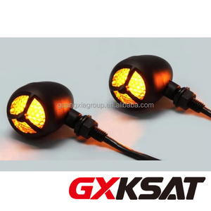GXKSAT 2 uds señales de giro cromadas para motocicleta Warplane hélice <span class=keywords><strong>Victory</strong></span> Hammer 8-Ball Turning Light Winker - Product Image 6