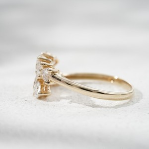 แหวนเพชรเพาะเลี้ยงจากห้องปฏิบัติการ Starsgem ทองคำแท้ 10k DEF VS แหวนแต่งงาน แหวนทอง - Product Image 4