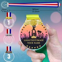 2026 Usine En Gros Cristaux Personnalisés Médailles pour Récompenses Médailles De Prix De Cristal Personnalisées avec Rubans De Cou Or Argent Bronze