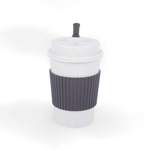 Custom <b>Reusable</b> Eco Friendly Wheat Straw Material Mini Pink Blue Red Green Color Silicone Coffee <b>Cup</b> - Product Image 5