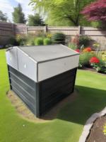 Cadre en aluminium et panneau en acier coloré Boîte de pépinière avec cartes PC Solution de jardinage à cadre froid économique et écologique