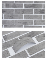Revêtement mural extérieur en pierre flexible, feuille de pierre flexible, tuile en argile MCm, revêtement durable, revêtement en briques, revêtement en pierre