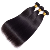 Lots de Mèches Lisses en Gros Brésiliennes 8A Bon Marché, Extensions de Cheveux 100% Humains Remy Naturels Lisses Non Traités de Bonne Qualité, 100 Grammes