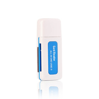Lector de tarjetas USB 2.0 todo en uno multifuncional para tarjetas de memoria SD, TF, M2 y MS para uso general