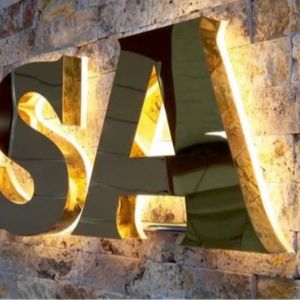 ป้ายไฟ LED ตัวอักษรโลหะเรืองแสงสำหรับโฆษณาหน้าร้านโลโก้ด้านหน้าร้านแบบกำหนดเองได้3D ตามต้องการ - Product Image 5