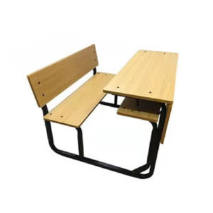 Mobilier scolaire <span class=keywords><strong>deux</strong></span> <span class=keywords><strong>places</strong></span> en bois bureau et chaise - Product Image 3