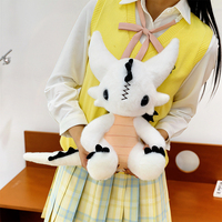 Peluche mignonne de petit dragon blanc, poupée douce et réconfortante, rembourrée de coton PP, cadeau d'Halloween