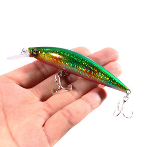 เหยื่อตกปลาแบบจมน้ำ ขนาด 105 มม. น้ำหนัก 25.4 กรัม แบบแข็ง ตัวเบ็ดแบบ Minnow ตา 3 มิติ เหยื่อปลอมสำหรับตกปลาแบสและปลาไพค์ - Product Image 4