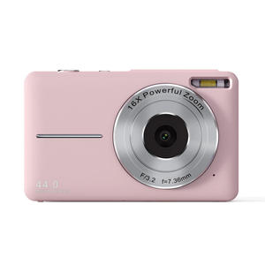 กล้องดิจิตอลแบบพกพา สีดำบางเฉียบ โฟกัสคงที่ เซ็นเซอร์ CMOS 44MP วิดีโอ FHD 1080P ซูมดิจิตอล 16 เท่า หน้าจอ LCD 2.4 นิ้ว ป้องกันการสั่นไหว - Product Image 5