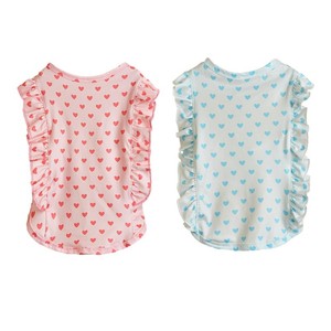 Robe pour chien à motif uni, manches à volants, coupe princesse, printemps, respirante, en polyester, style mignon, vêtements pour animaux de compagnie - Product Image 6