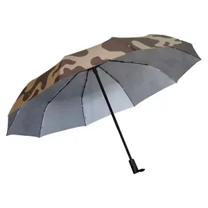 크리에이티브 아웃도어 3 중 침 방지 방진 우산 8K 핸드 오픈 비옷 전신 커버 개인 우산 로고