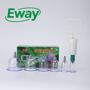 6 cangkir medis Cina tubuh bekam pijat Kit sehat di alat - Product Image 1