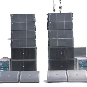 Equipo de sonido de audio profesional, altavoces de línea de tres vías de 12 pulgadas, doble potencia de 2000W, en oferta