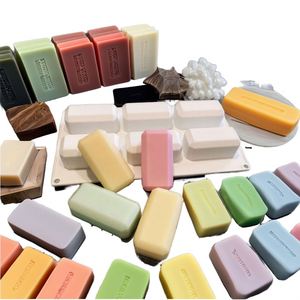 Moule à savon rectangulaire ovale en silicone sans BPA, fait main, pour la fabrication de savons personnalisés, artisanat avec logo personnalisé en gros - Product Image 1