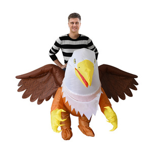 Trajes de boneca animal para Halloween, dia da independência, festa, águia, <span class=keywords><strong>griffin</strong></span>, fantasia de mascote, adereços engraçados, roupas de equitação, fantasia inflável