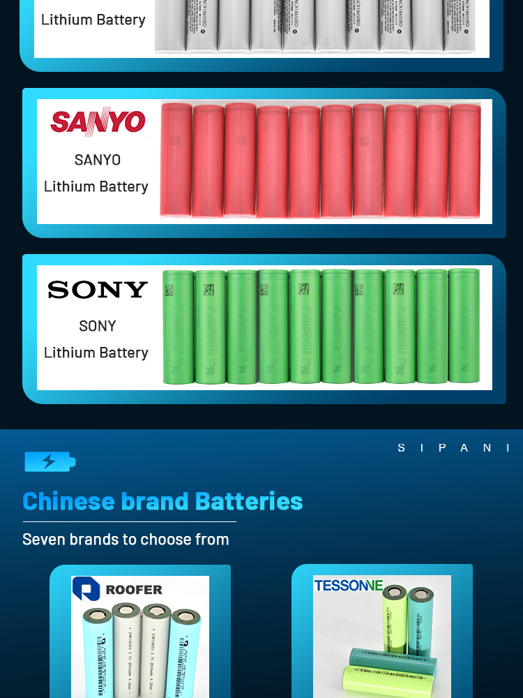 Großhändler Ncr18650FM Ncr18650BF Ncr18650GA 2500 mAh 2600 mAh 3500 mAh hochdichte 3,7-V-Lithium-Akkus
