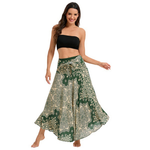 Vestido Bohemio al por Mayor para Mujer, Falda Larga Bohemia para la Playa, 2 Formas de Usar, Envío Directo - Product Image 2