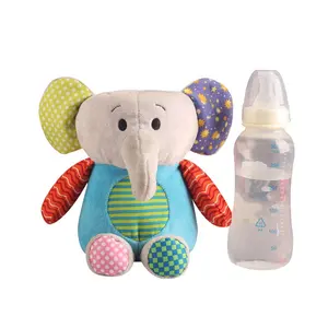 Custom Water Bottle Cover Plush Elephant Baby Feeding Bottle Warmer Bag