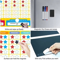 Tableau de récompenses magnétique effaçable à sec pour enfants, écologique, personnalisable, durable et léger, pour la maison, pour la motivation et la responsabilité